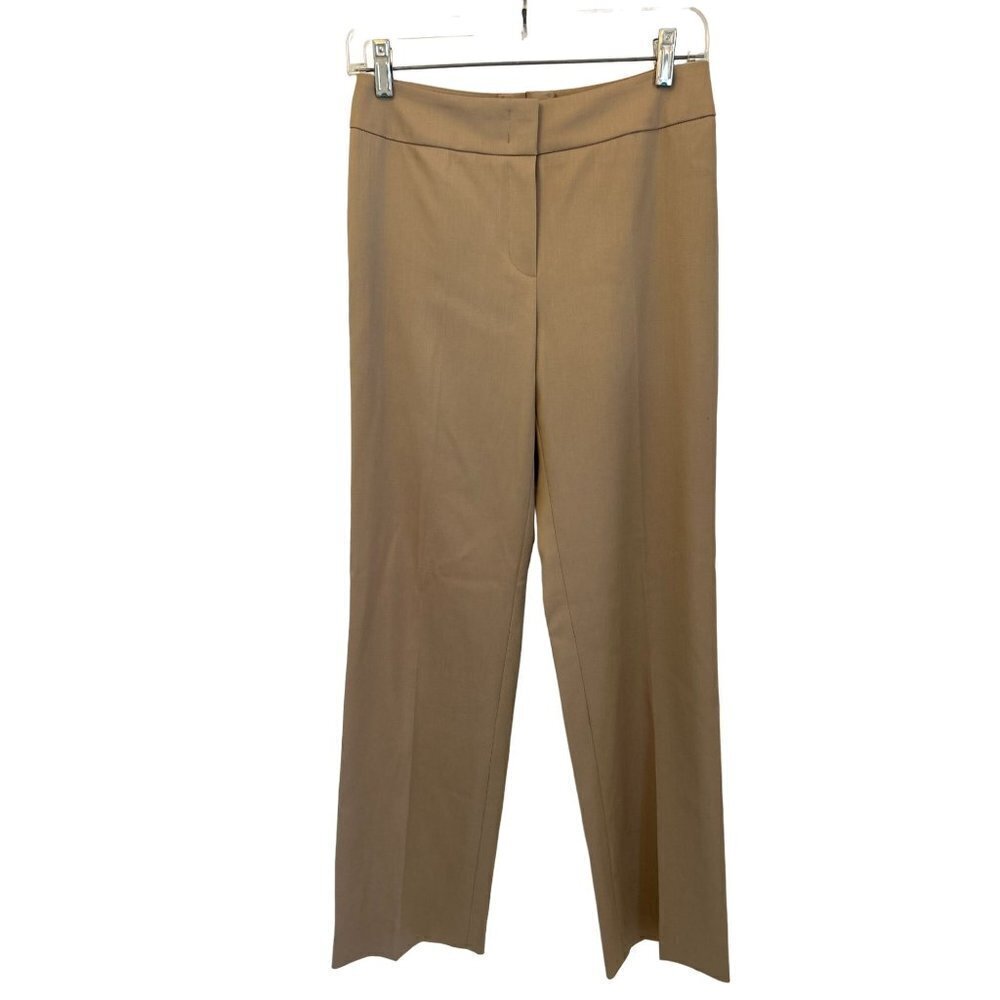 ESCADA Size 34 Wool Pants Strait Leg Tan Beige Color